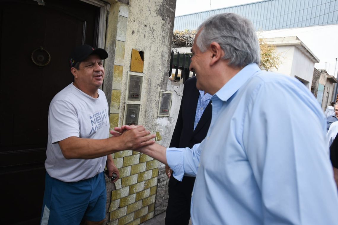 San Martín - El candidato a la presidencia Gerardo Morales visitó el partido bonaerense