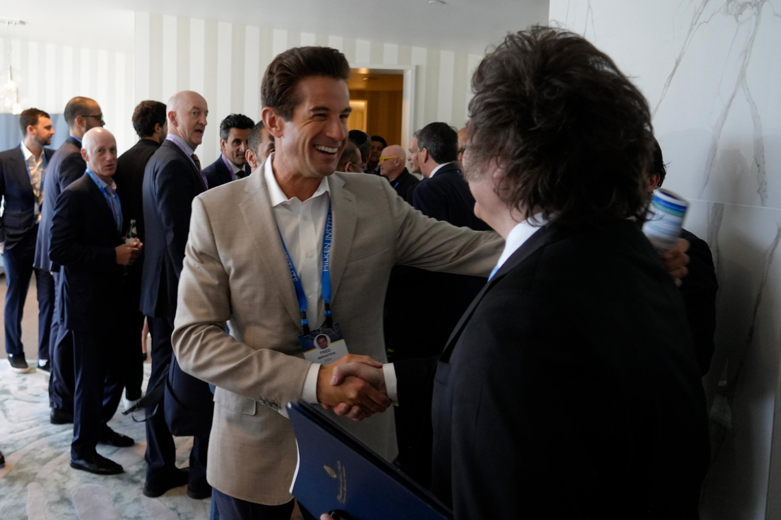 Javier Milei, en Estados Unidos. 