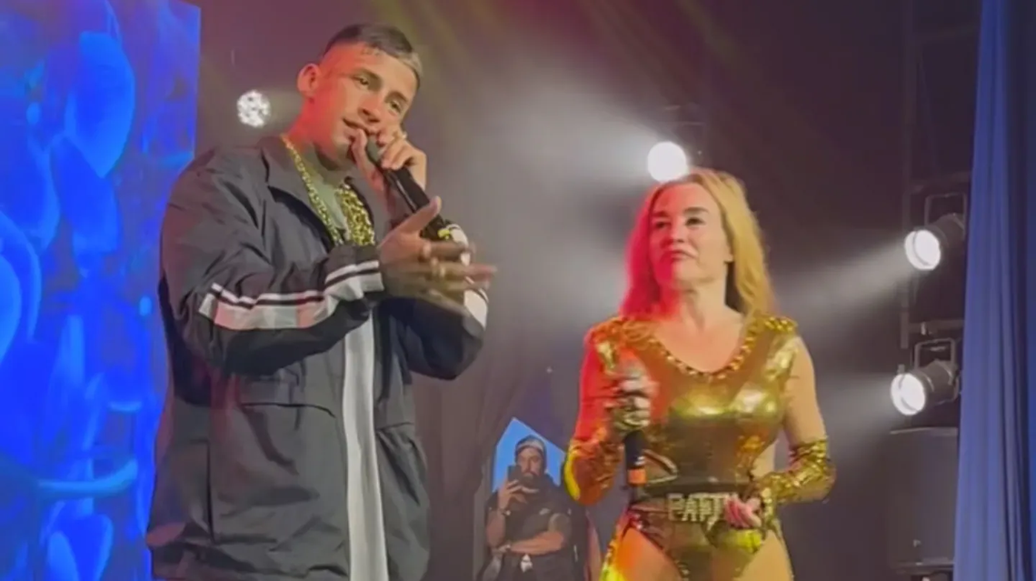 Fátima Florez y L-Gante bailaron cumbia Fátima Florez y L-Gante bailaron cumbia