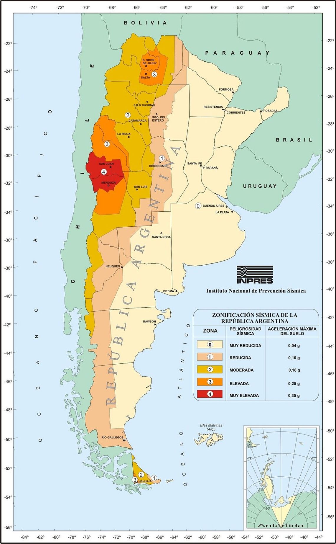 Sismos en Argentina un mapa revela los lugares más peligrosos