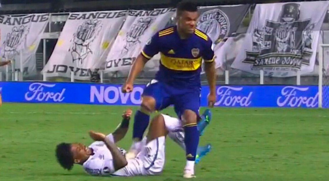 El pisotón de Frank Fabra que le valió tres fechas de suspensión