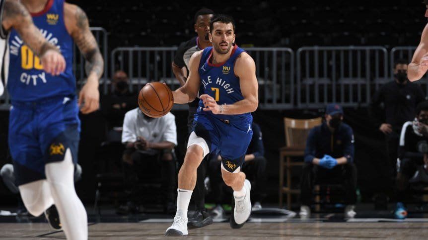 La temporada en Denver de Facundo Campazzo en su primer año en la NBA: 6.0 puntos 3.5 asistencias 2.0 rebotes 1.2 robos