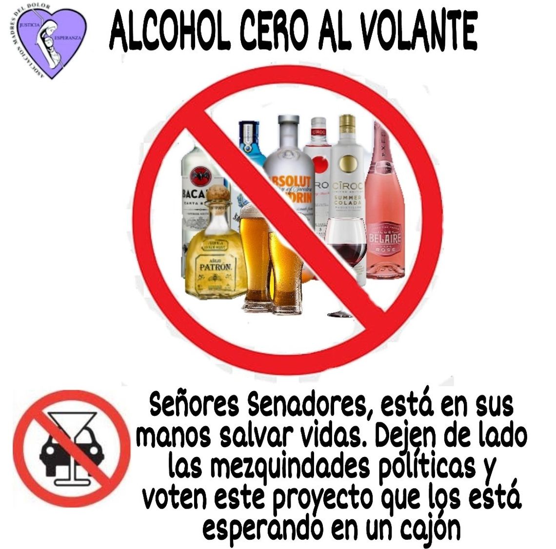 Alcohol Cero: el pedido en las rede de Madres del Dolor.