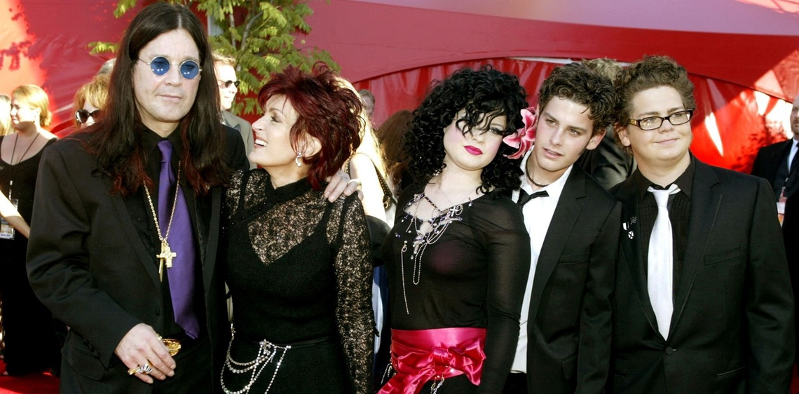 Ozzy Osbourne, Sharon y los hijos de ambos. 