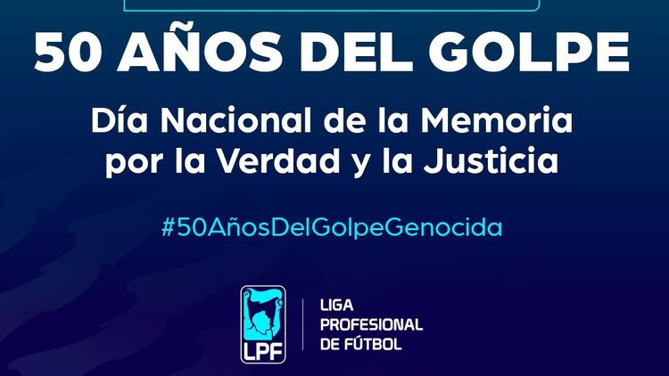 El mensaje de la Liga Profesional de Fútbol.&nbsp;