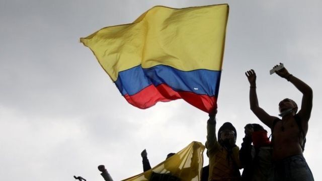 Colombia: protesta por reforma tributaria. 