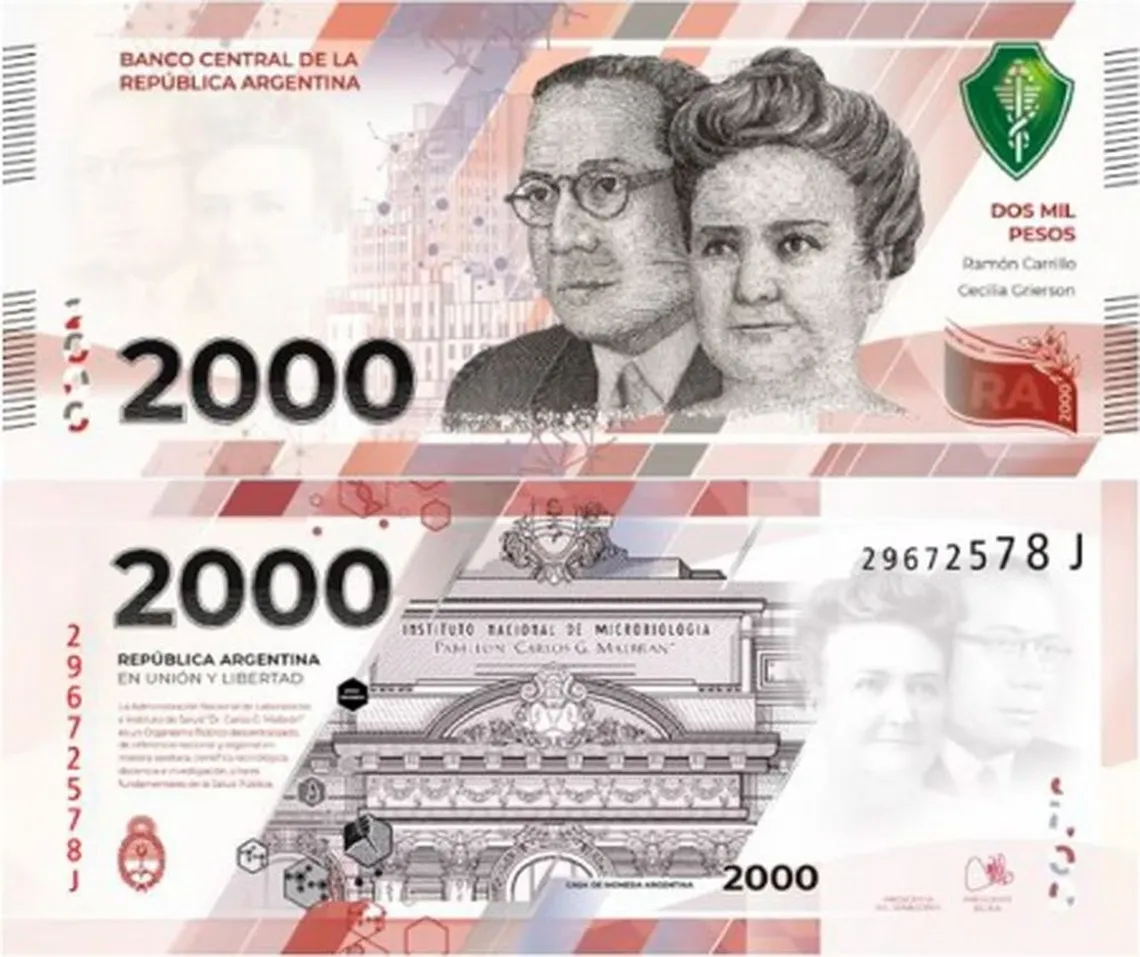 Empieza a circular el nuevo billete de 2000 pesos