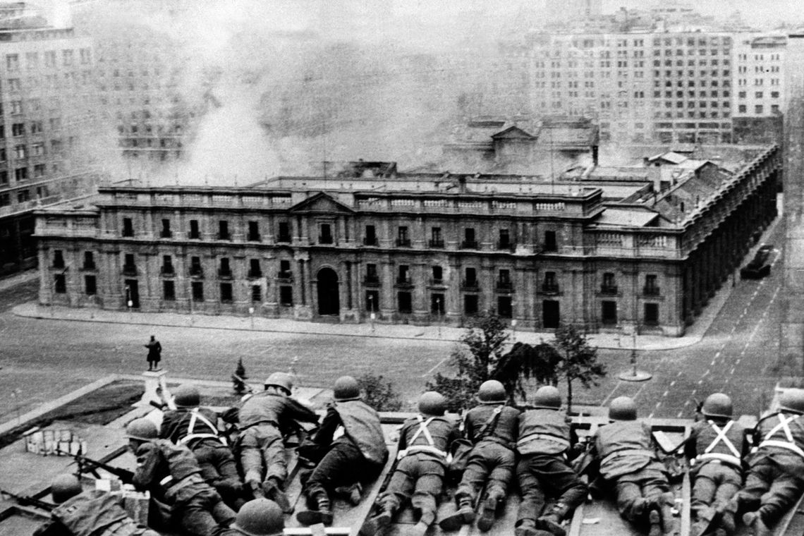 La sede de Gobierno fue bombardeada el 11 de septiembre de 1973 en el golpe contra el gobierno de Salvador Allende