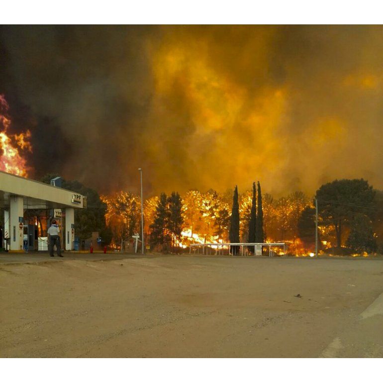 Impresionante incendio en los bosques de Cariló y Valeria del Mar