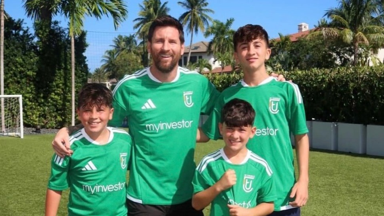Los Messi a pura sonrisa.