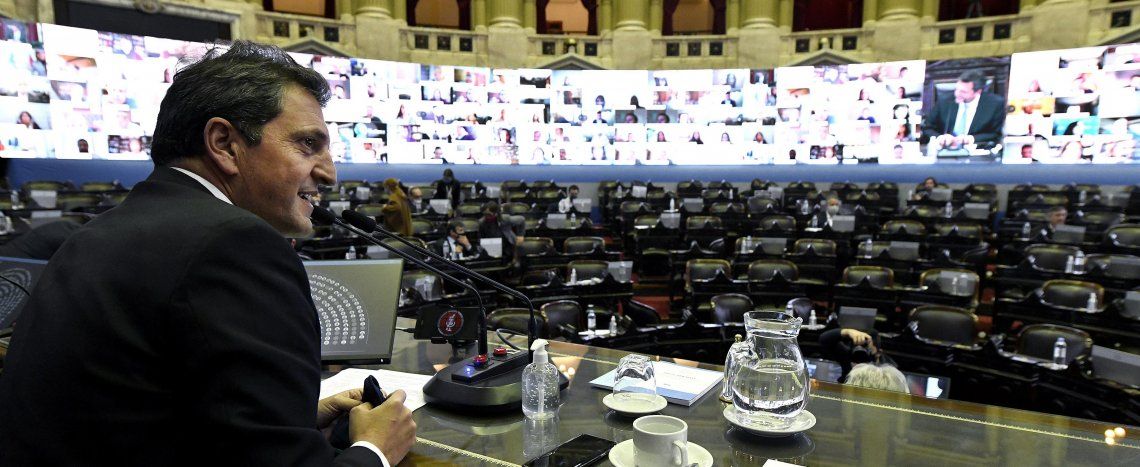 Sergio Massa acordó con la oposición cómo seguirán las reuniones de Diputados tras los casos de contagios.