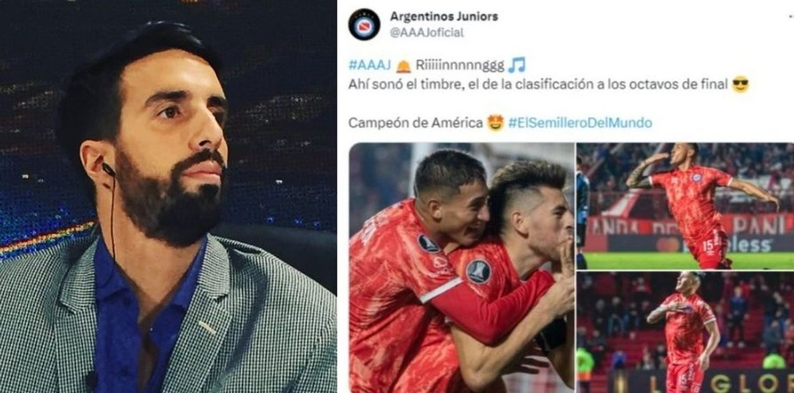 Picante cruce en redes sociales entre Argentinos Juniors y Flavio Azzaro.