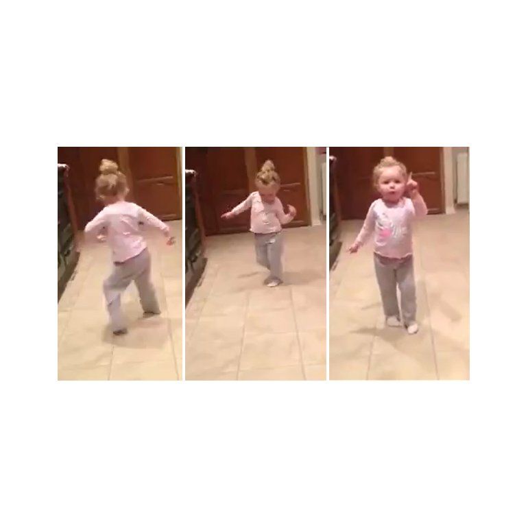 Video | Adorable beba baila el hit Uptown Funk