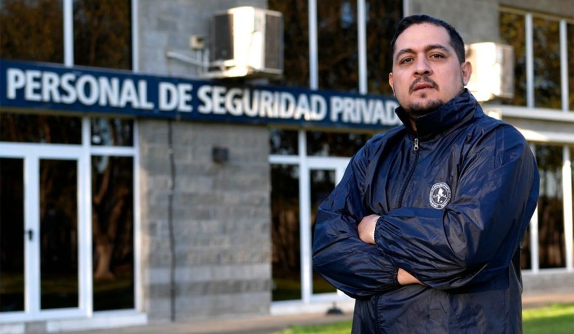 Christian López, dirigente del gremio de Seguridad Privada 