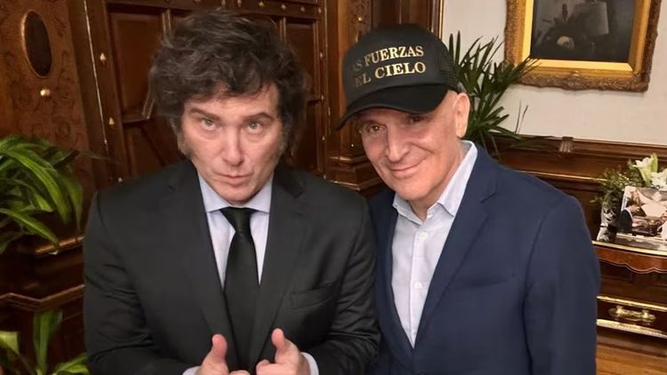 El residente Milei y el diputado José Luis Espert.