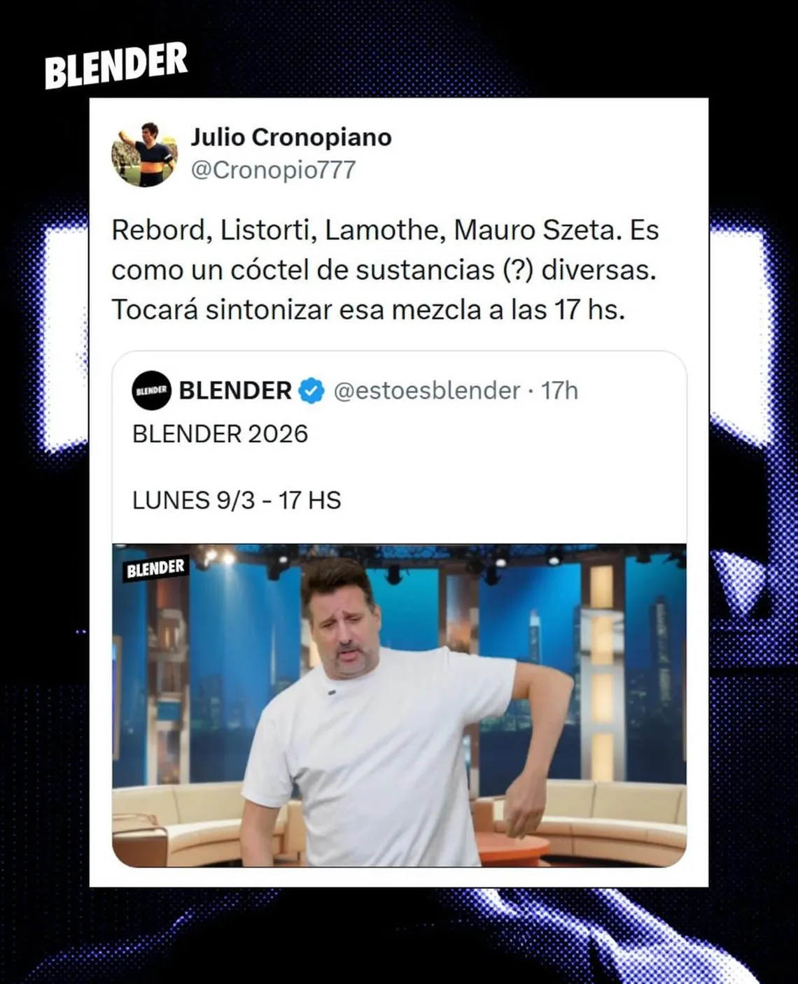 Captura de pantalla de redes sociales.