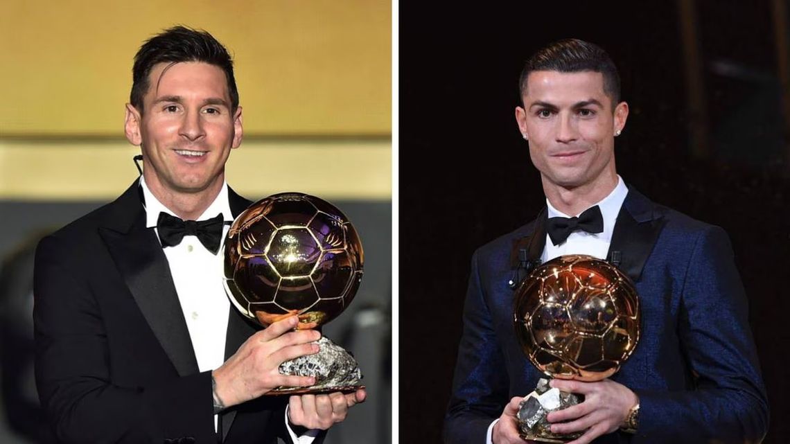 Messi y Cristiano Ronaldo son los más ganadores del Balón de Oro.