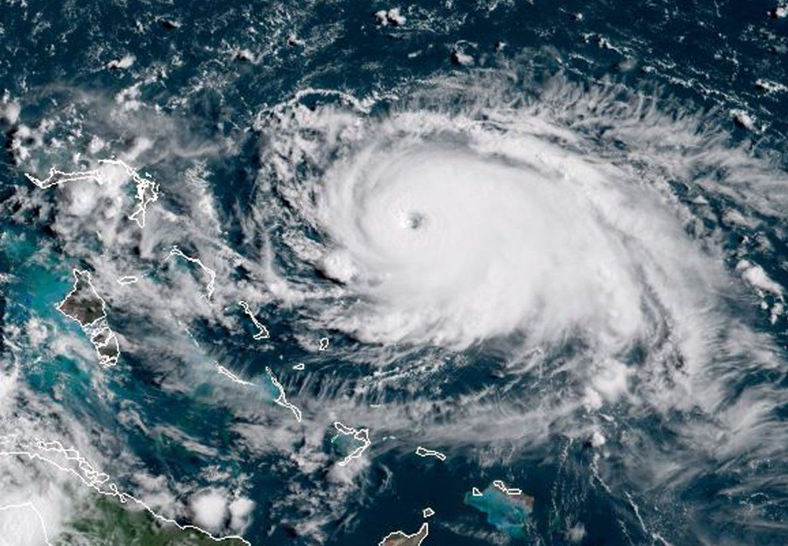 El huracán Dorian se fortalece: ya es categoría 5, la máxima