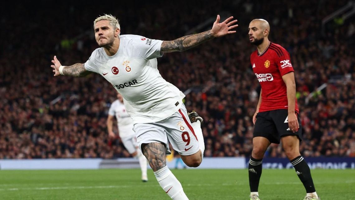 Mauro Icardi le dio un triunfazo a su Galatasaray en Old Trafford.