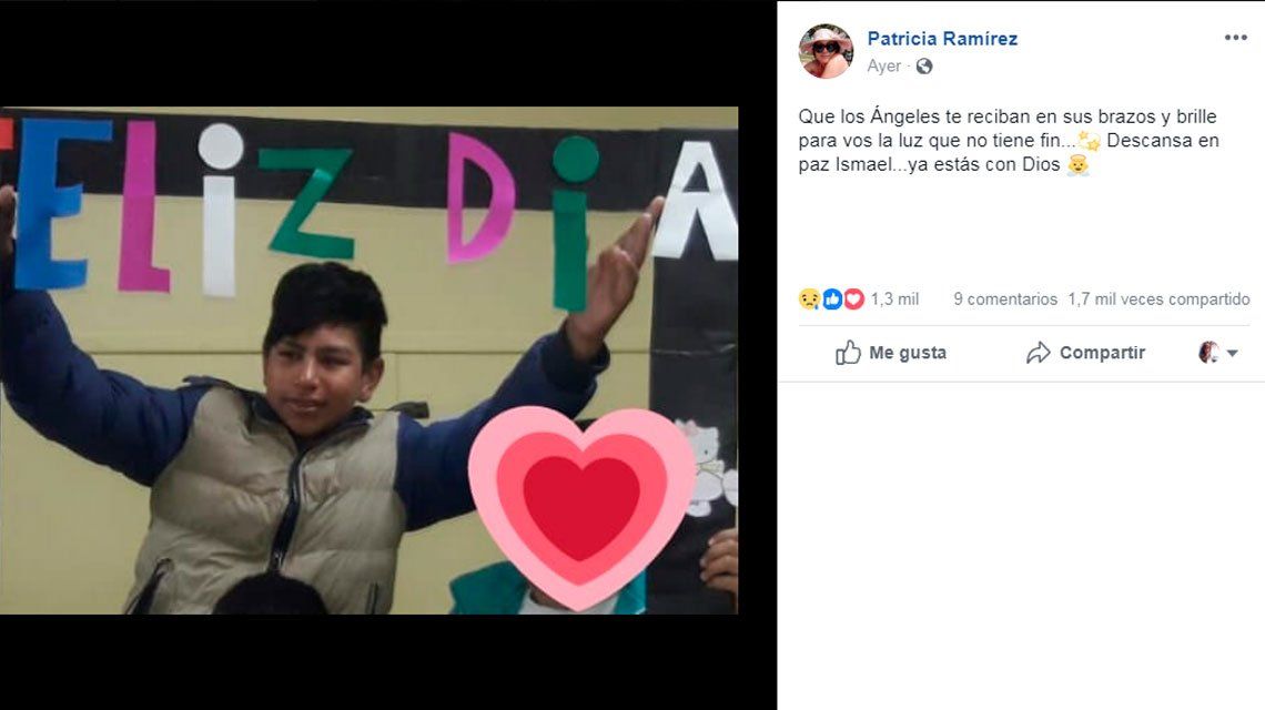 Chaco: la emotiva despedida de la maestra del chico asesinado en un intento de saqueo