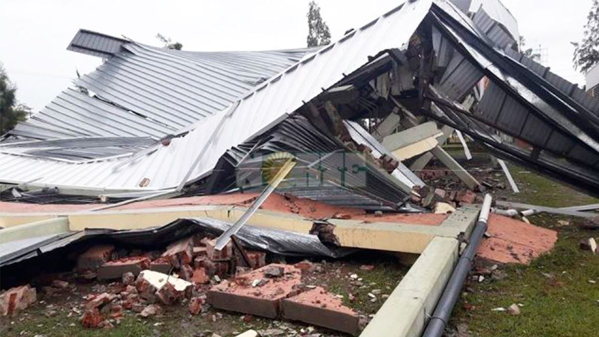 Temporal y tornado en Chaco dej destrozos y evacuados