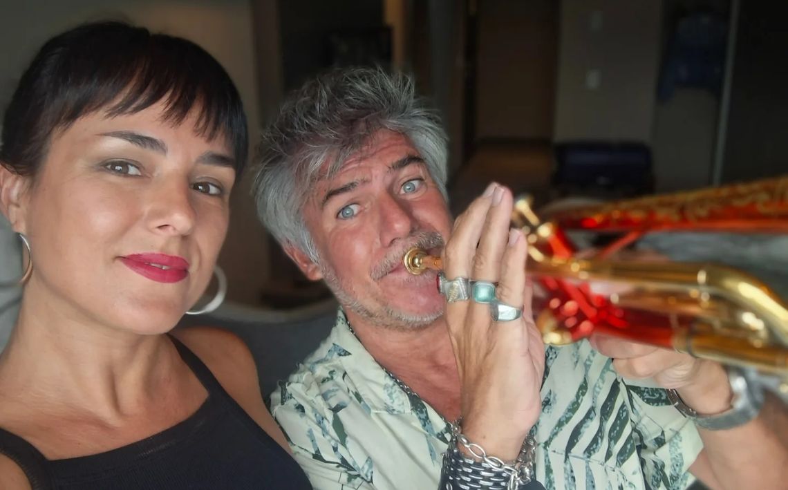 Miguel Ángel Tallarita y Mariel Fuertes, su pareja -y cantante de La Con Todo Band- Miguel Ángel Tallarita y Mariel Fuertes, su pareja -y cantante de La Con Todo Band-