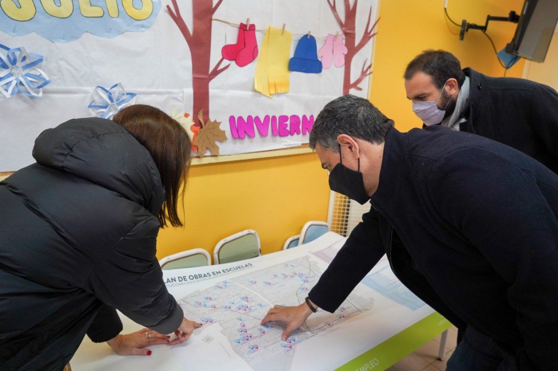Vicente López continúa el plan de obras en instituciones educativas