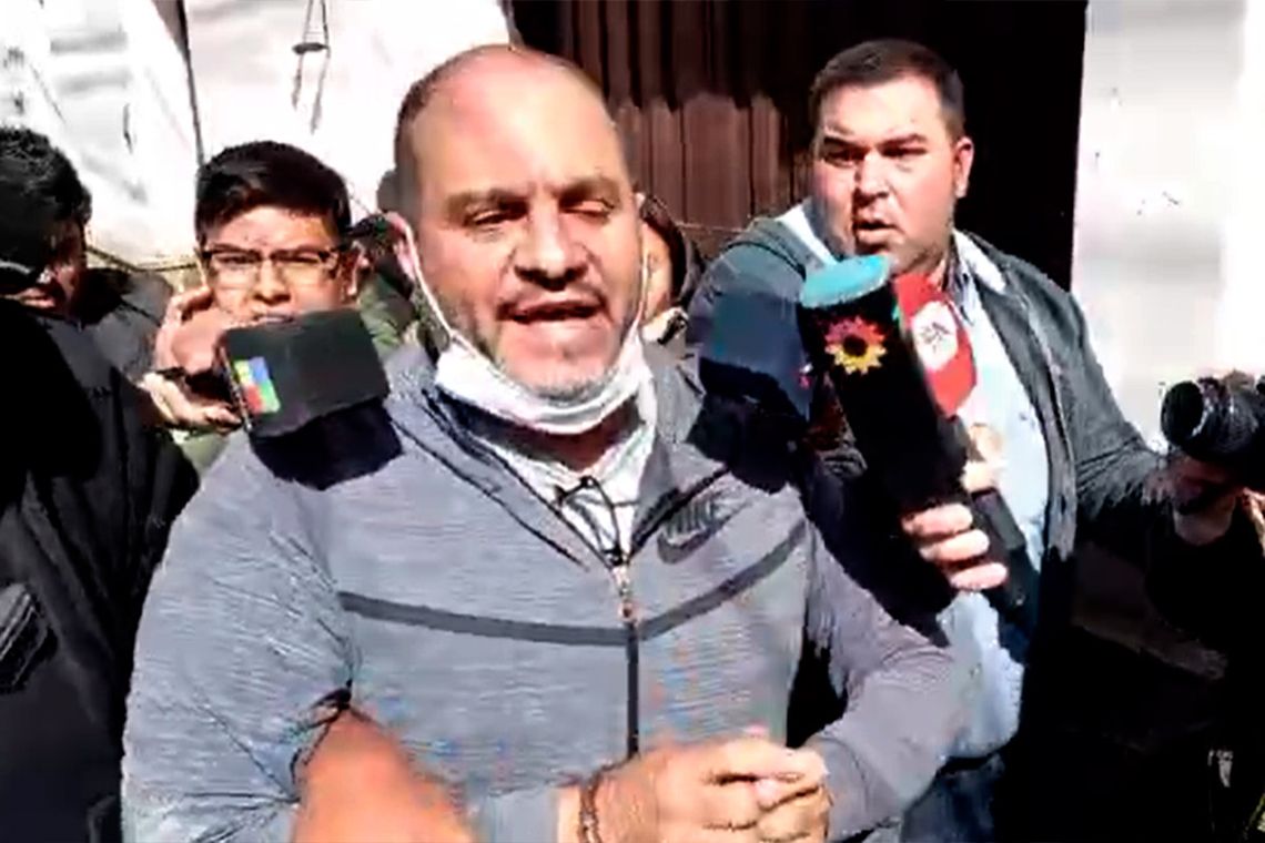 Cositorto habló con la prensa al arribar para prestar declaración ante la fiscal en Salta.
