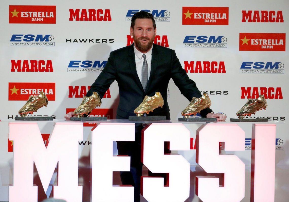 Messi recibió una nueva Bota de Oro