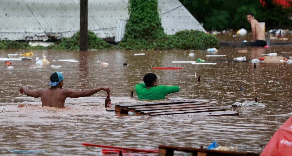 Las tormentas causaron destrucción y muerte en RIo Grande do Soul (Brasil)