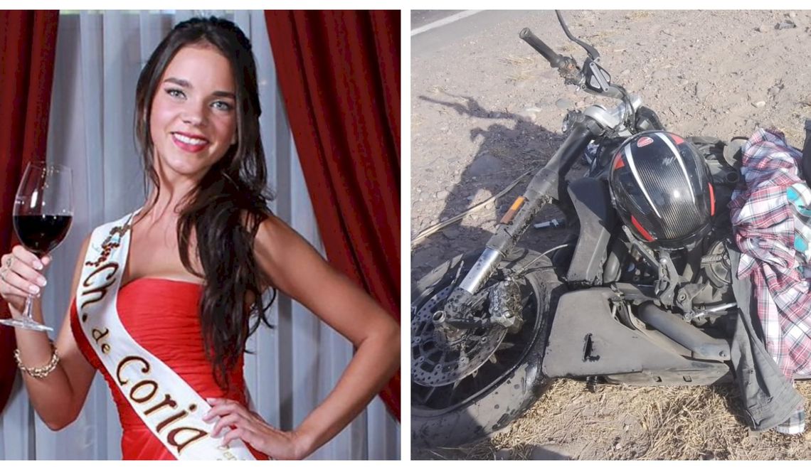 Giuliana Lucoski y su novio Ricardo Luna salieron heridos tras chocar de atrás en la moto Ducati contra otro auto