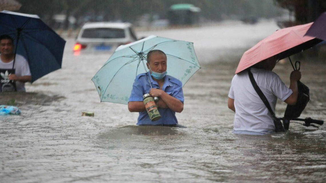 Dramáticas imágenes de las inundaciones en China