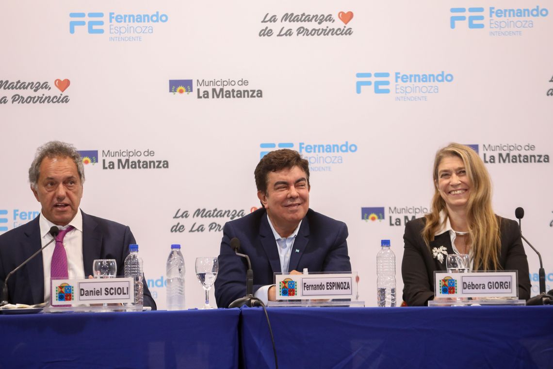 Fernando Espinoza y Daniel Scioli presentaron la Misión Comercial de La Matanza a Brasil