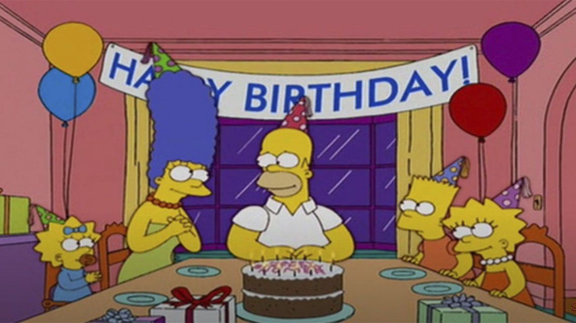 Los Simpson: Homero hoy cumple años.