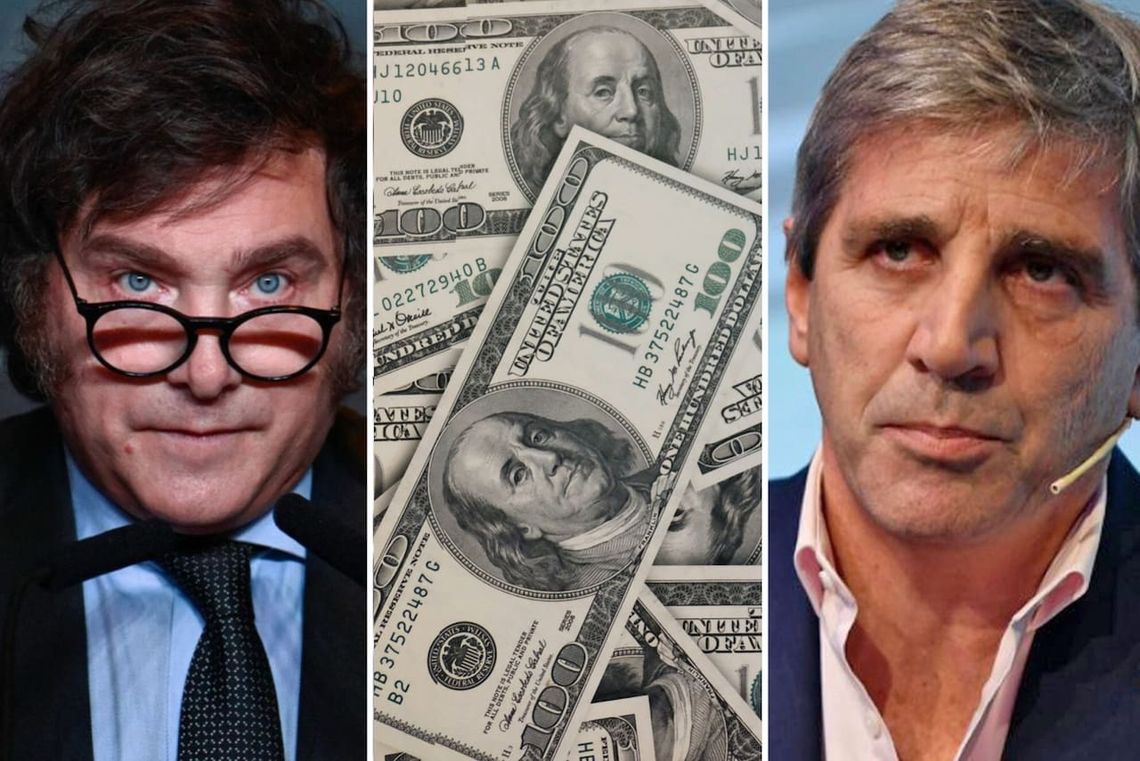 Milei y Caputo buscan captar los dólares que los argentinos tienen bajo el colchón para intentar sumar reservas. 