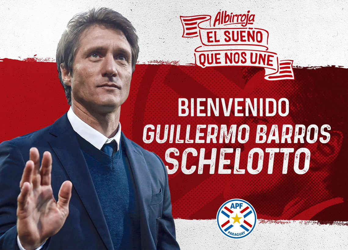 Guillermo Barros Schelotto confirmado como DT de Paraguay