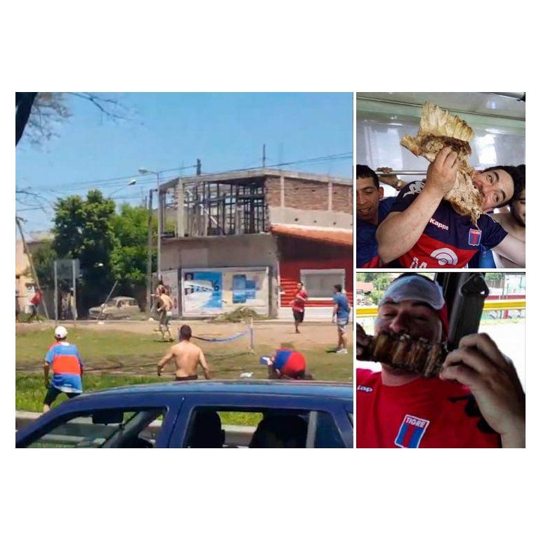 Video | Barras de Chicago y Tigre, a los tiros en la General Paz