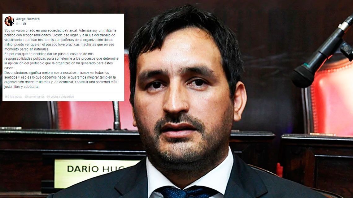 Renunció el senador de La Campora Jorge Romero tras haber sido denunciado por abuso sexual