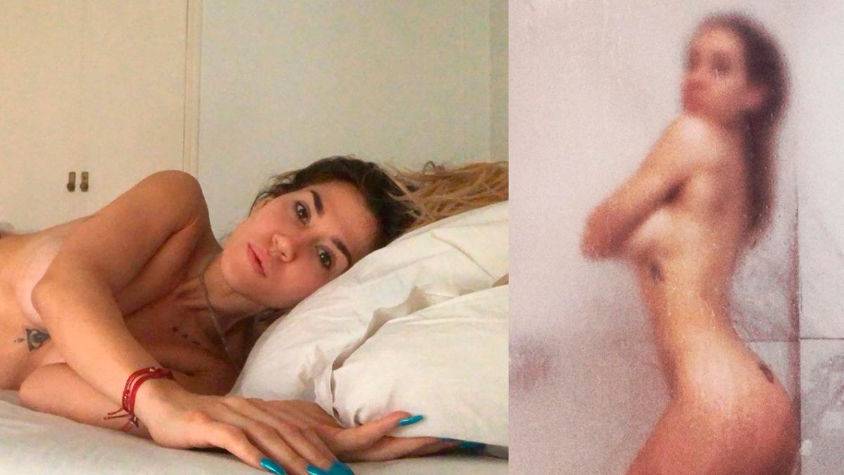 Más sanita al vapor: Jimena Barón posó desnuda desde la duch