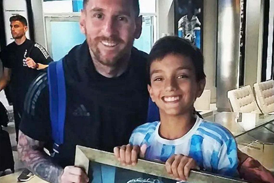 Juani, el dibujante de 11 años que pudo conocer a Messi