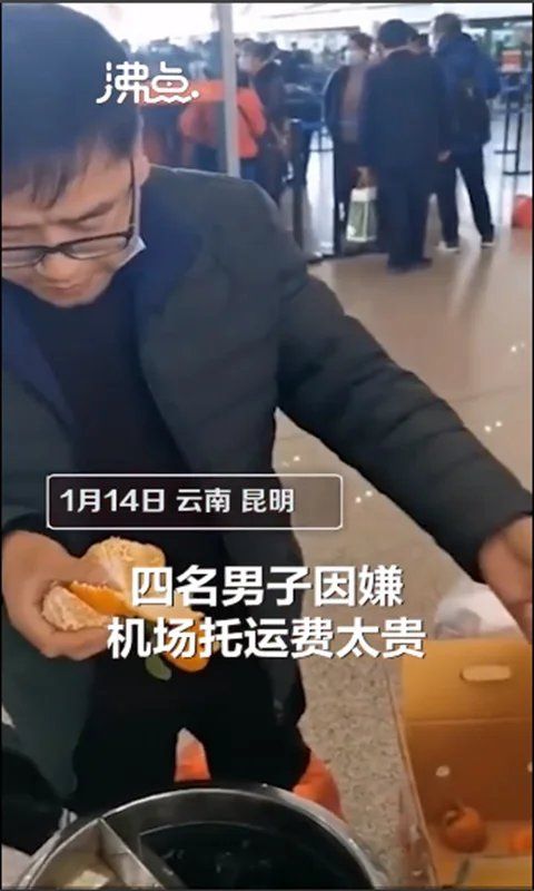 Cuatro viajeros en China se comieron 30 kilos de naranjas.