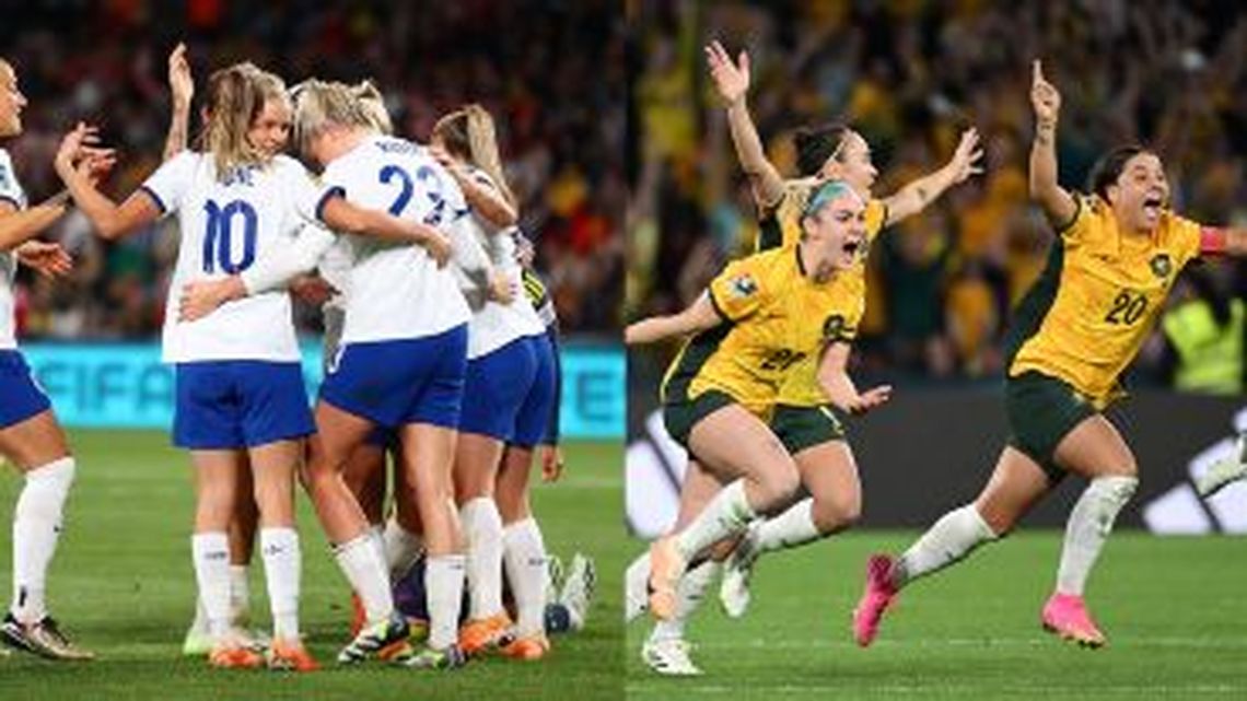Inglaterra y Australia se enfrentarán por las semifinales del Mundial Femenino.