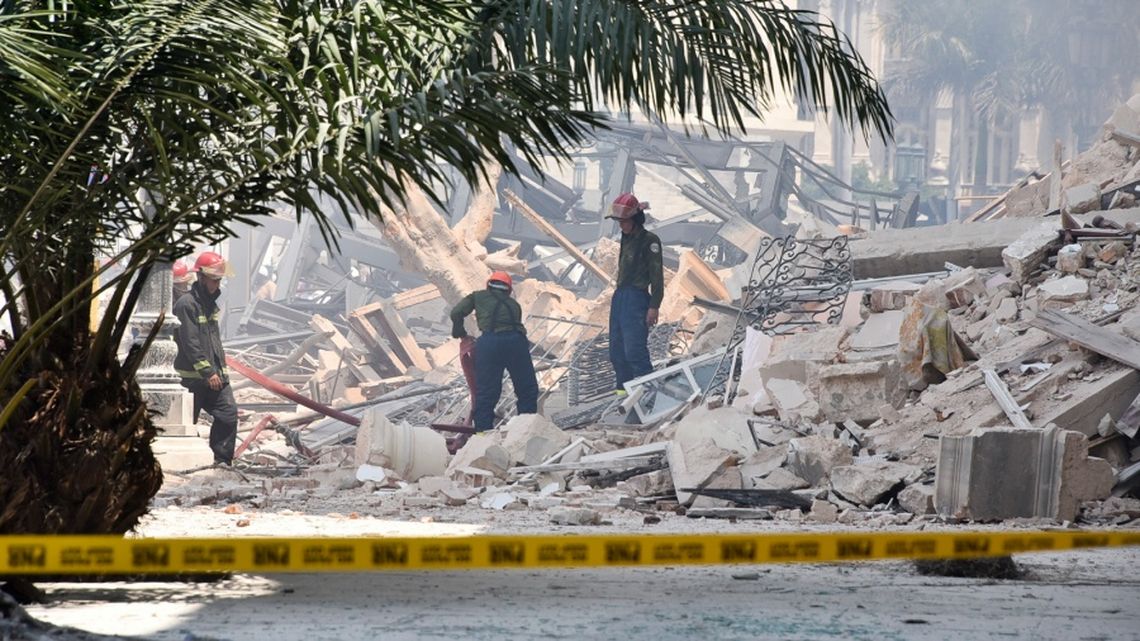 Subieron las víctimas por la explosión en un hotel de Cuba.