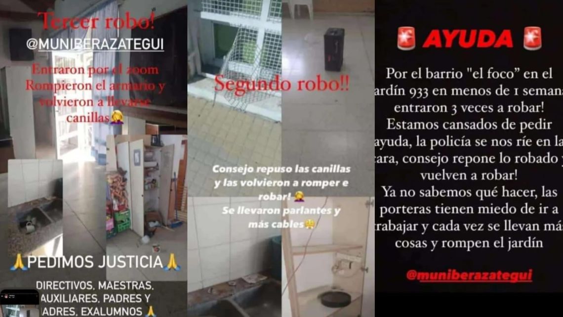 El Jardín de Infantes 933 de Ranelagh sufrió tres robos en una misma semana