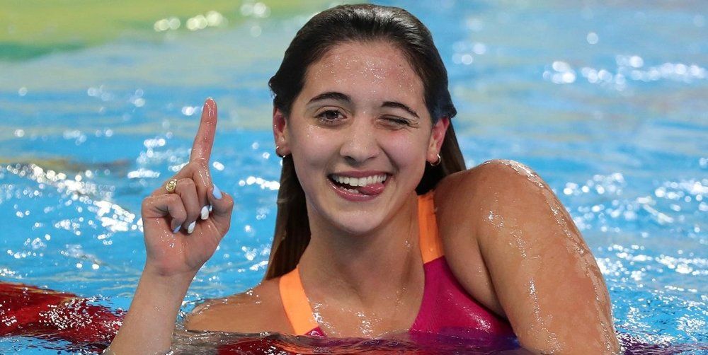 Delfina Pignatiello ganó el oro en el Sudamericano de Natación