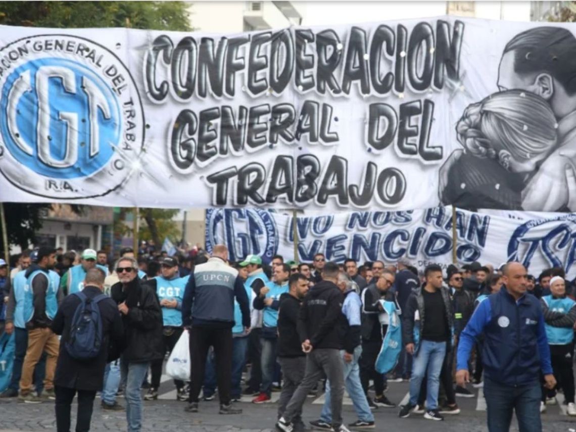 Marcha de la CGT: movilización de sindicatos y organizaciones sociales