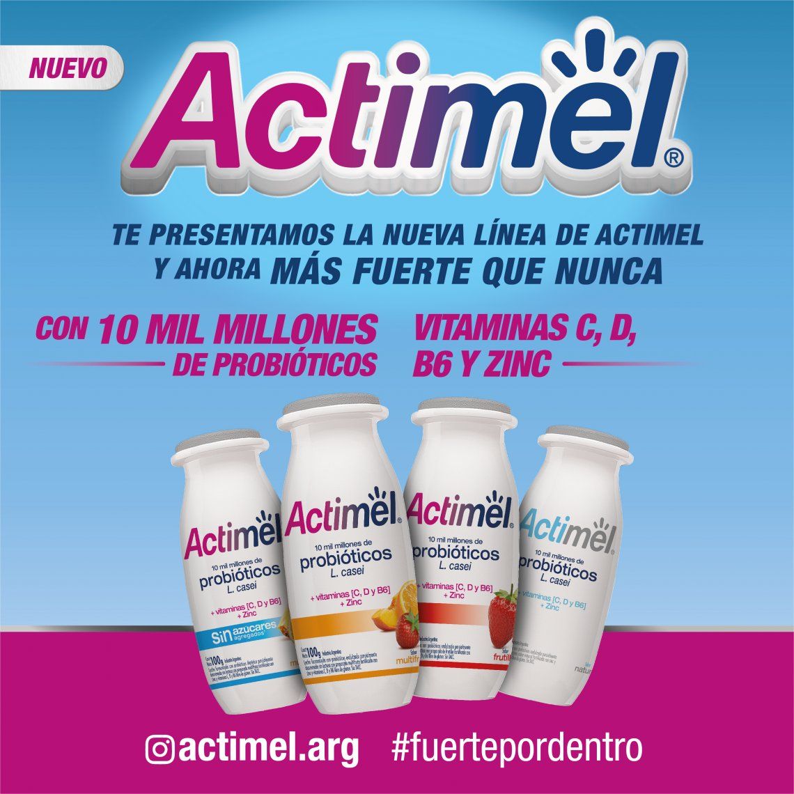 Danone renovó su línea de productos Actimel