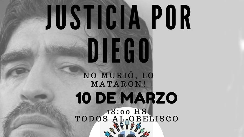 Marcha del 10-M: familiares y fanáticos de Maradona pedirán justicia por su muerte