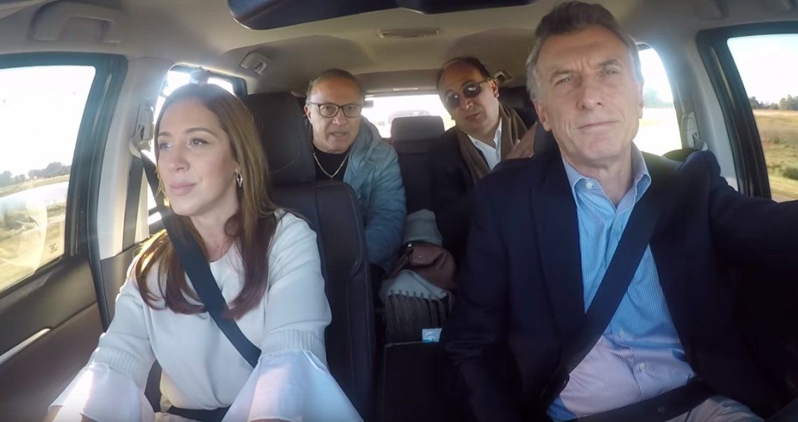 El video de campaña de Mauricio Macri recorriendo en auto las rutas de la provincia