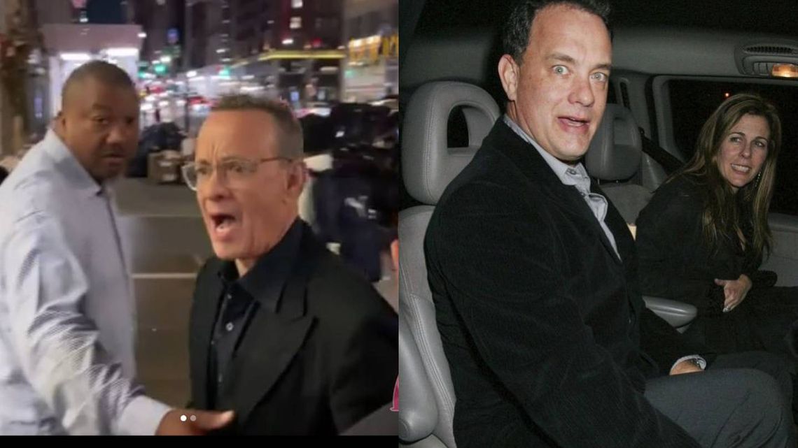Tom Hanks se enojó con sus fanáticos a la salida de un restaurante.